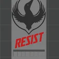 Còi báo động cá nhân in 3D thiết kế độc đáo với thông điệp Resist - Thumbnail 1