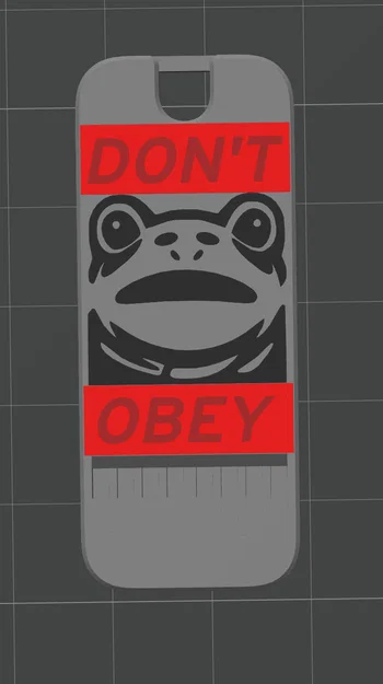 Còi báo động cá tính Don't Obey - Phụ kiện in 3D độc đáo - Image 1
