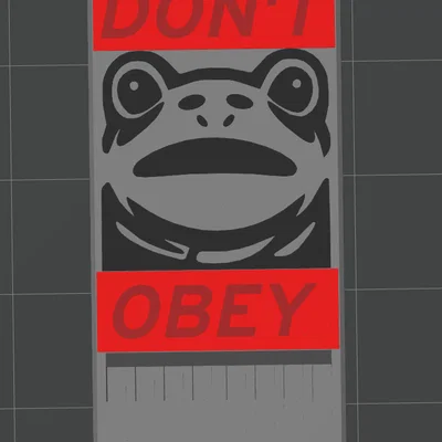Còi báo động cá tính Don't Obey - Phụ kiện in 3D độc đáo