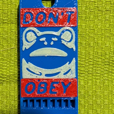 Còi báo động cá tính Don't Obey - Phụ kiện in 3D độc đáo