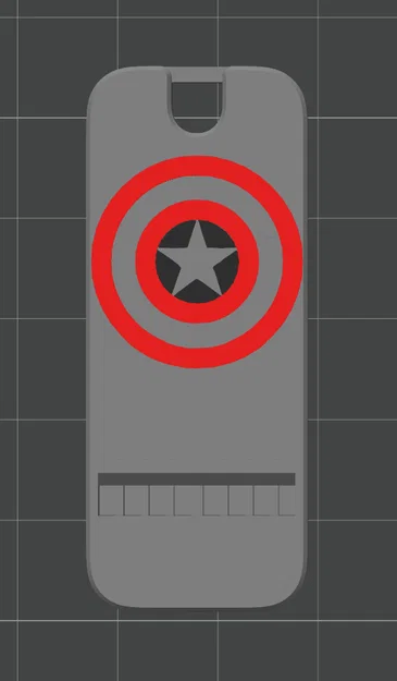 Còi báo động Safety Whistle họa tiết khiên Captain America - Image 1