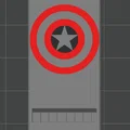 Còi báo động Safety Whistle họa tiết khiên Captain America - Thumbnail 1