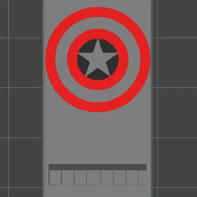 Còi báo động Safety Whistle họa tiết khiên Captain America