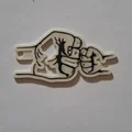 Mẫu in 3D móc khóa hình nắm đấm (Father and Son Fistfight) đẹp - Thumbnail 1