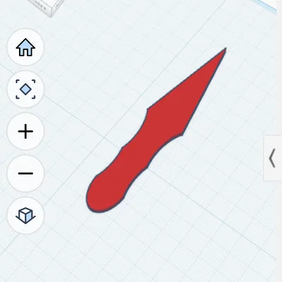 Mô hình dao ném (Throwing Knife) in 3D phong cách độc đáo