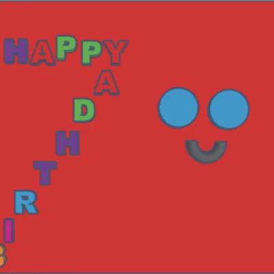 Mô hình trang trí Happy Birthday in 3D đẹp mắt làm quà tặng