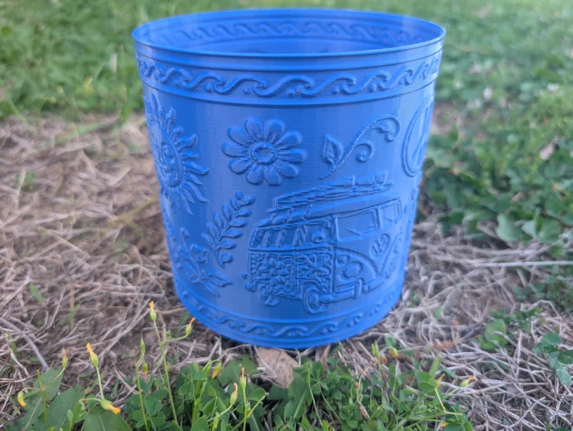 Thiết kế chậu cây xe bus groovy - Vase Mode - Image 1