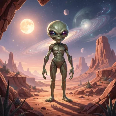 Mô hình in 3D người ngoài hành tinh Alien cực chi tiết và sắc nét
