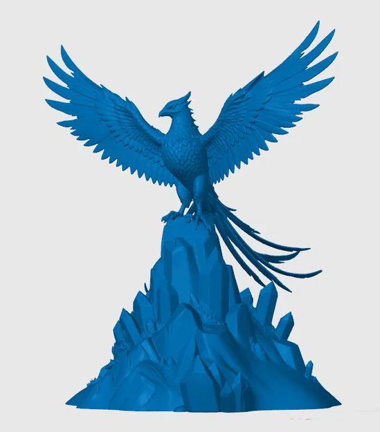 Mô hình 3D Phượng hoàng Pha lê Crystalline Phoenix tinh xảo - Image 2