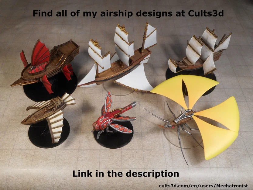 Miniature Tàu Wasp Ship Spelljammer từ DnD - Image 6