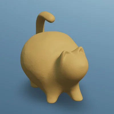 Mô hình chú mèo ú dễ thương The Chonky Cat trang trí bàn làm việc
