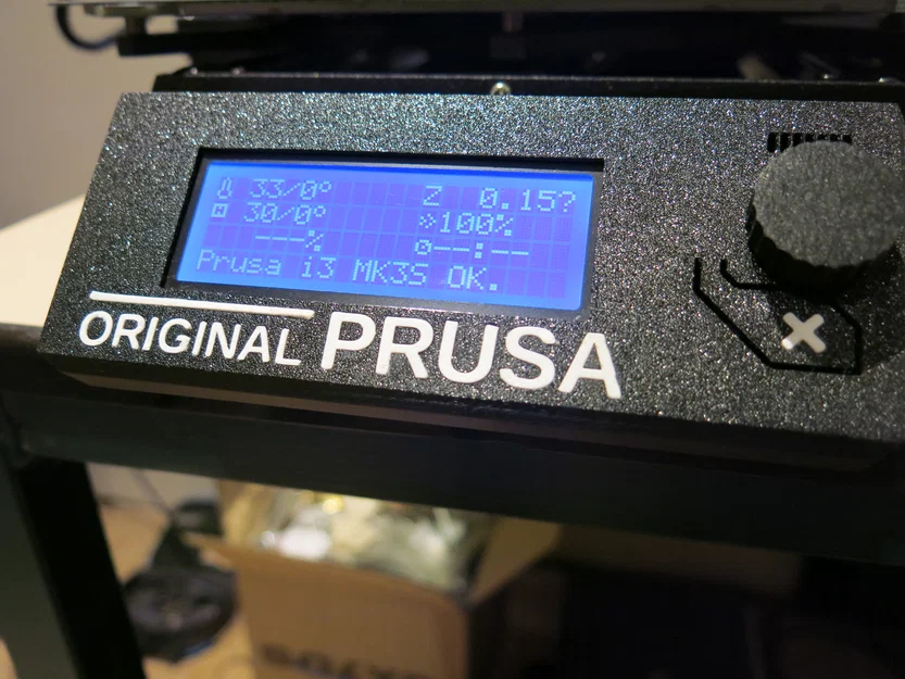 Chữ in 3D trang trí logo nắp LCD cho PRUSA MK3S+ - Image 1