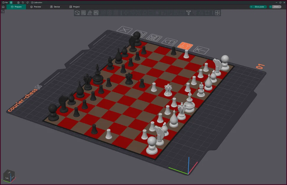 Bộ cờ Courier Chess du hành – trò trung cổ, cỡ gọn mang theo - Image 1