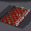 Bộ cờ Courier Chess du hành – trò trung cổ, cỡ gọn mang theo - Thumbnail 1