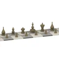 Bộ cờ Courier Chess du hành – trò trung cổ, cỡ gọn mang theo - Thumbnail 4