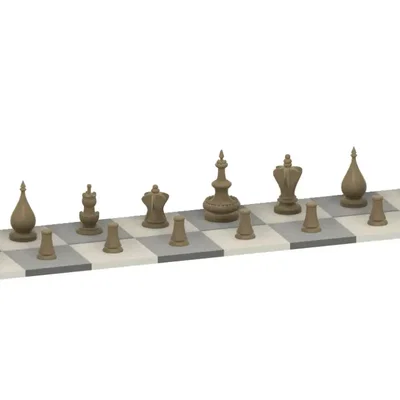 Bộ cờ Courier Chess du hành – trò trung cổ, cỡ gọn mang theo