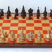 Bộ Courier Chess chuẩn kích thước thật – bàn 2 mảnh tùy chọn