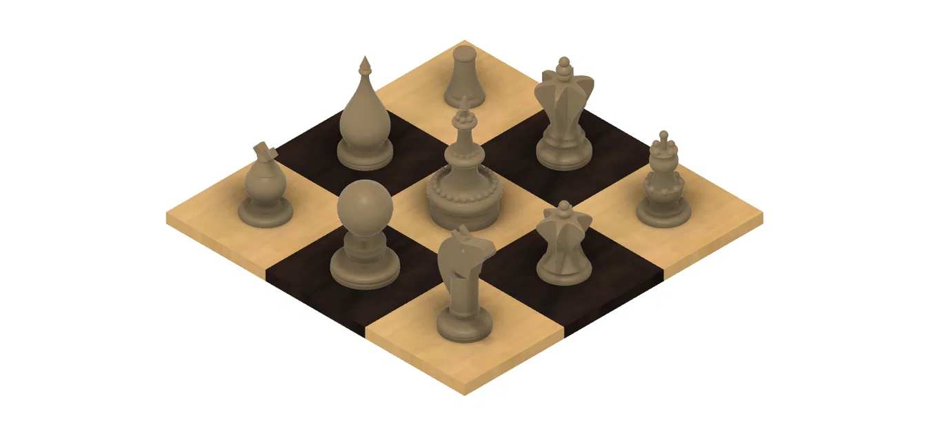 Courier Chess – Bộ quân cờ cho biến thể Courier Chess - Image 2