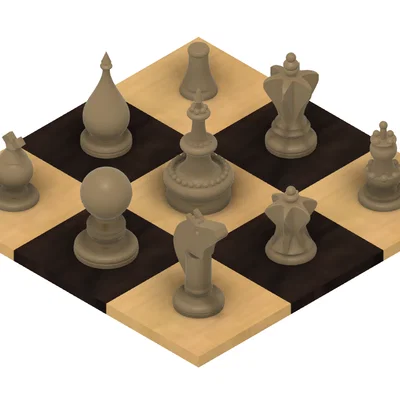 Courier Chess – Bộ quân cờ cho biến thể Courier Chess