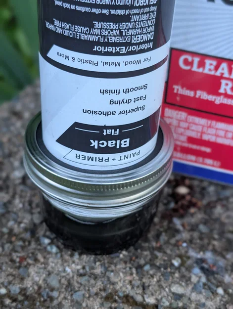 Vòng chống bay hơi acetone vệ sinh tắc lon sơn xịt cho hũ Mason - Image 2