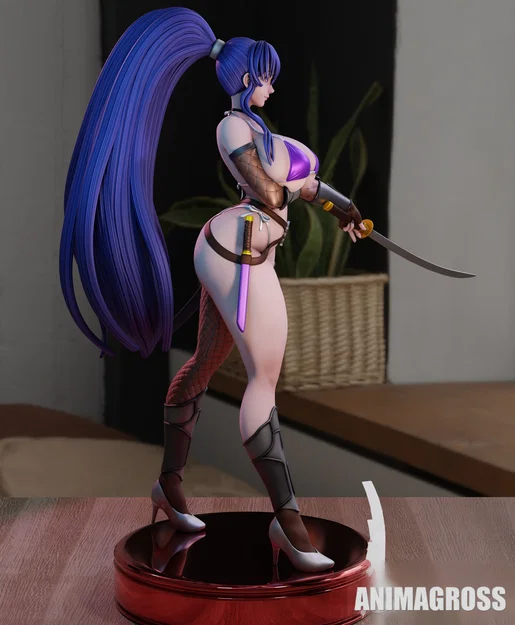 Akiama Rinko (ANIMAGROSS) – Mẫu figure anime 3D để in - Image 3