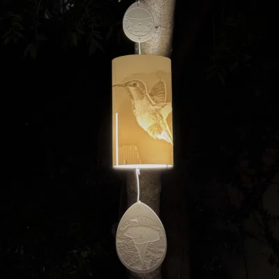 S33D — LUMEN — LumenBell — Chuông gió lithophane Lilly Bell