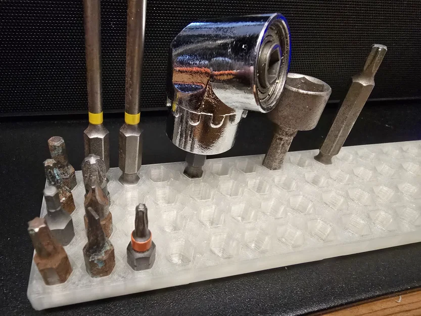 Hex Bit Holder Gridfinity – Giá đỡ đầu bit lục giác - Image 1