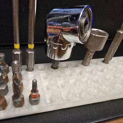 Hex Bit Holder Gridfinity – Giá đỡ đầu bit lục giác