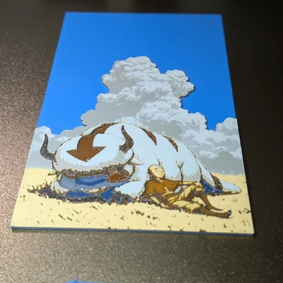 Hueforge Avatar Aang và Appa