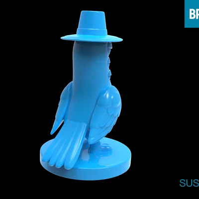 Mô hình 3D chú chim Sussy trang trí độc đáo