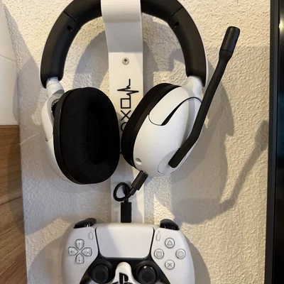 Giá treo tường PS5 Controller kèm Headset (In 3D)