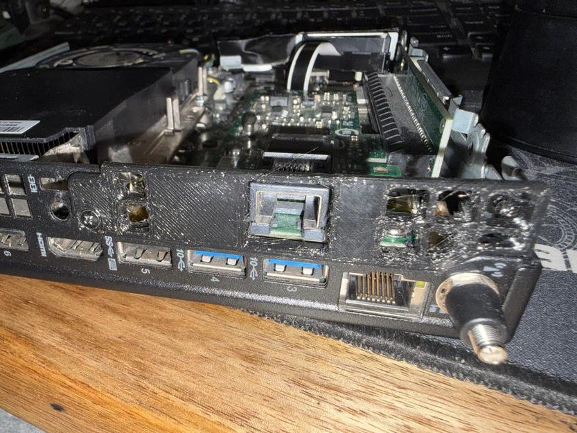 Backplate in 3D cho card Intel Gigabit CT trên Lenovo M720q Tiny - Image 1