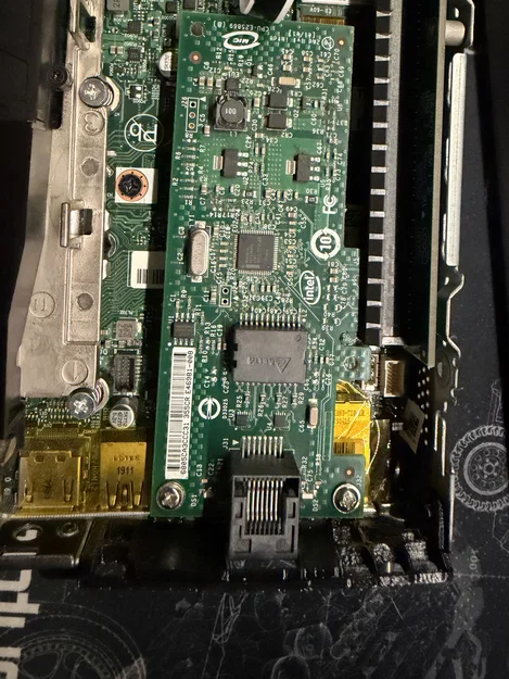 Backplate in 3D cho card Intel Gigabit CT trên Lenovo M720q Tiny - Image 2
