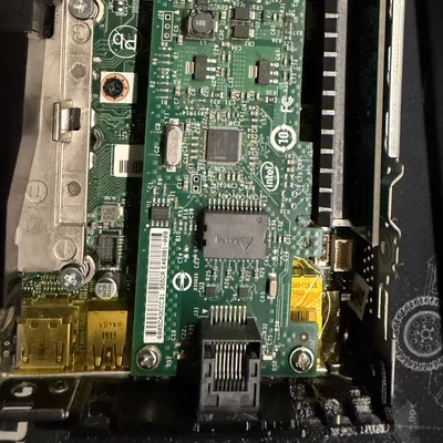 Backplate in 3D cho card Intel Gigabit CT trên Lenovo M720q Tiny