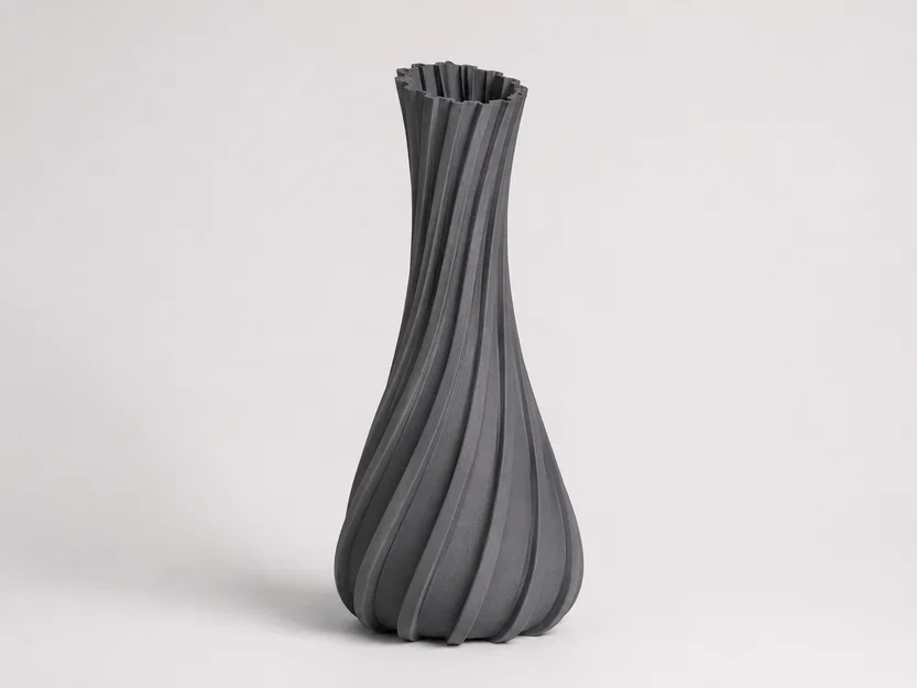Parametric Spiral Vase #001 – Bình hoa xoắn parametric hiện đại - Image 2