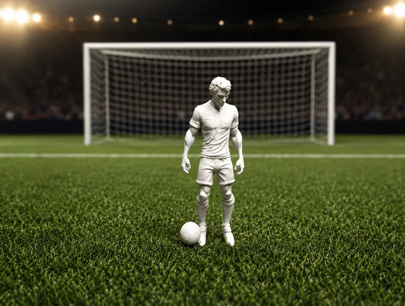 Tượng Cầu Thủ Bóng Đá Realistic - Image 1