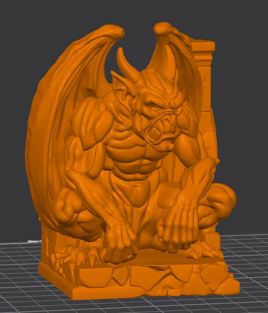 Tượng Gargoyle Cánh Gấp - Mô hình trang trí phong cách Gothic 3D - Image 1