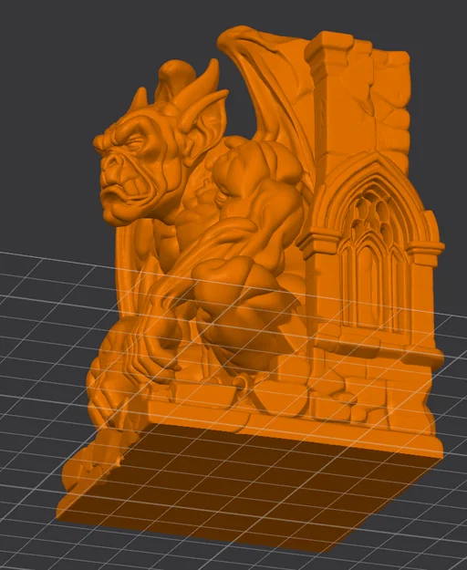 Tượng Gargoyle Cánh Gấp - Mô hình trang trí phong cách Gothic 3D - Image 2