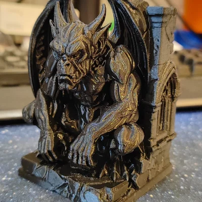 Tượng Gargoyle Cánh Gấp - Mô hình trang trí phong cách Gothic 3D