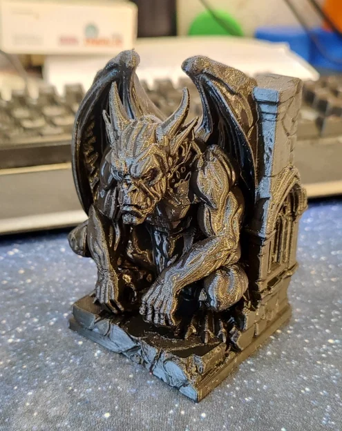 Tượng Gargoyle Cánh Gấp - Mô hình trang trí phong cách Gothic 3D - Image 4