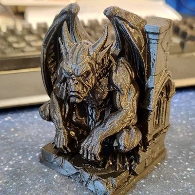 Tượng Gargoyle Cánh Gấp - Mô hình trang trí phong cách Gothic 3D