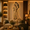 Tranh Treo Tường 2D Silhouette Cặp Đôi Lãng Mạn - Thumbnail 2