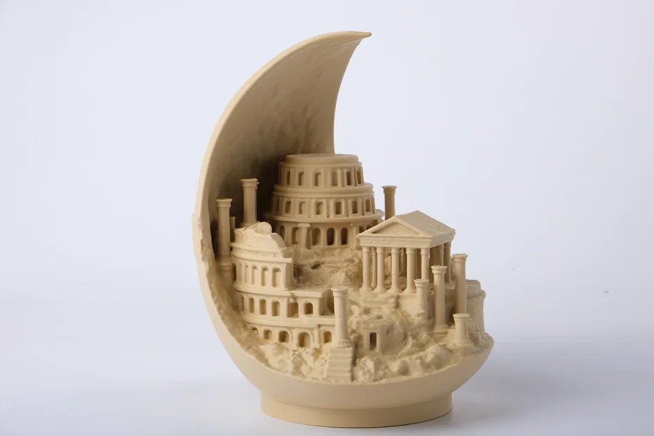 Tượng Trăng Lưỡi Liềm Tàn Tích La Mã (Roman Ruins Crescent Moon Sculpture) - Image 2