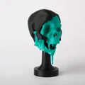Tượng Đầu Lâu Tan Chảy – Decor Kinh Dị Gothic Có Đế Trưng Bày - Thumbnail 2