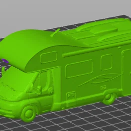Mô hình xe cắm trại Rimor Europeo 6 - File in 3D chi tiết