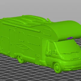 Mô hình xe cắm trại Rimor Europeo 6 - File in 3D chi tiết