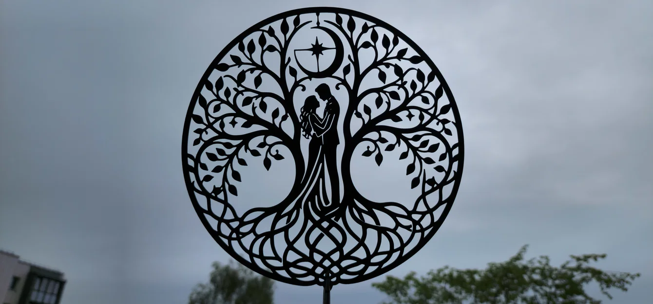 Tranh Treo Tường 2D Cây Tình Yêu Lãng Mạn (Romantic Tree of Love) - Image 3