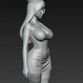 Mô hình nữ y tá xinh đẹp đeo kính 3D (Nurse Figurine) để in - Thumbnail 3