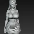 Mô hình nữ y tá xinh đẹp đeo kính 3D (Nurse Figurine) để in - Thumbnail 5