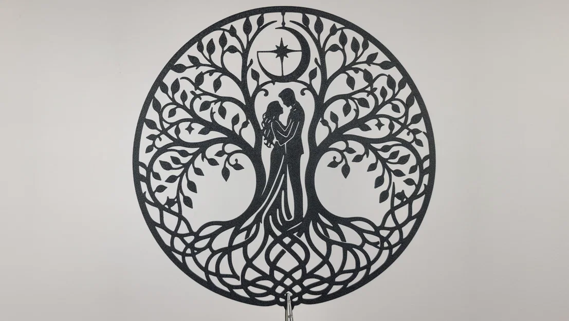 Tranh Treo Tường 2D Cây Tình Yêu Lãng Mạn (Romantic Tree of Love) - Image 3